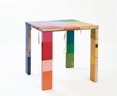 Square table by Jacqueline le Bleu