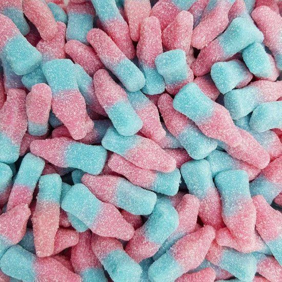 Zure bubblegumflesjes