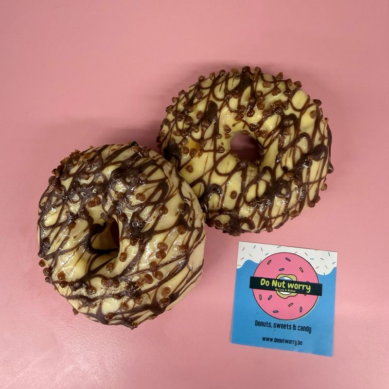 Donut 'crème brûlée' gevuld