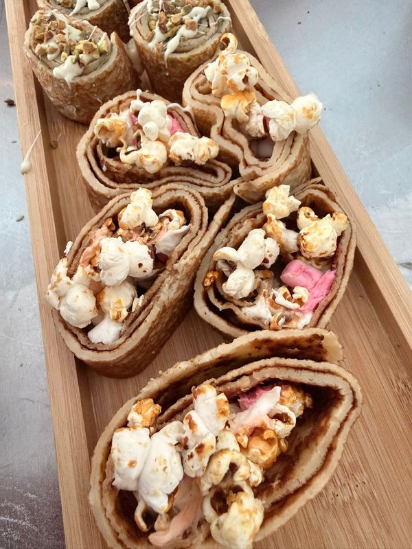Pannenkoekensushi 'fluffy popcorn'
