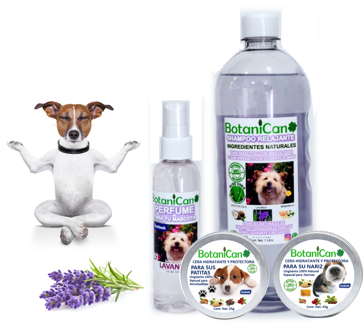 Kit Relajante Lavanda Natural + Cera Protectora Nariz