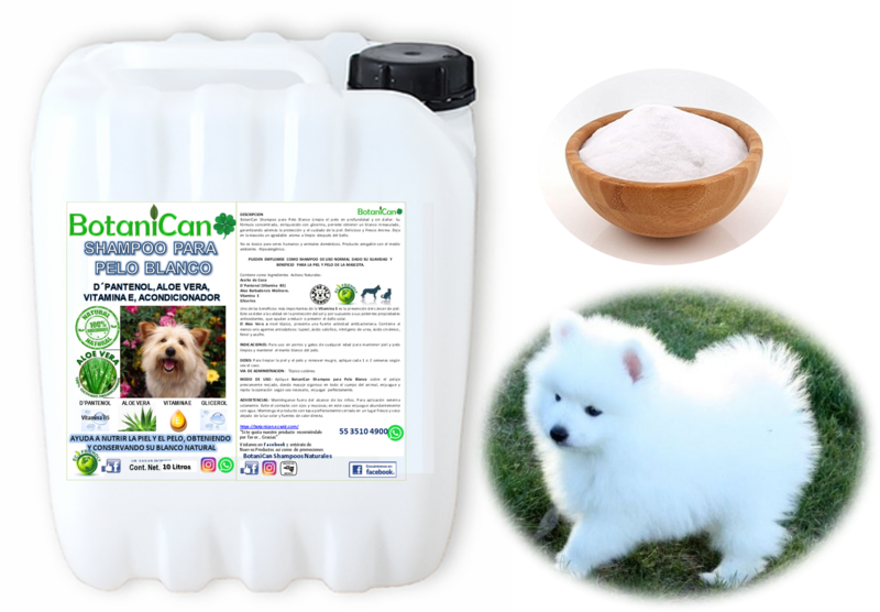 Shampoo Botánico Especial para Pelo Blanco - 10 Litros