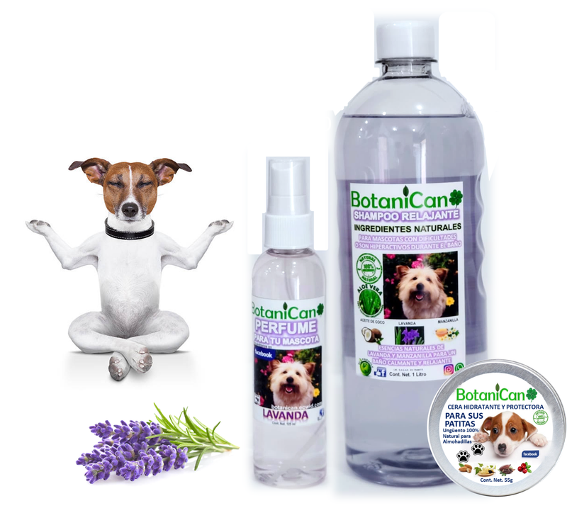 Kit Relajante Lavanda Natural + Cera Protectora Patitas