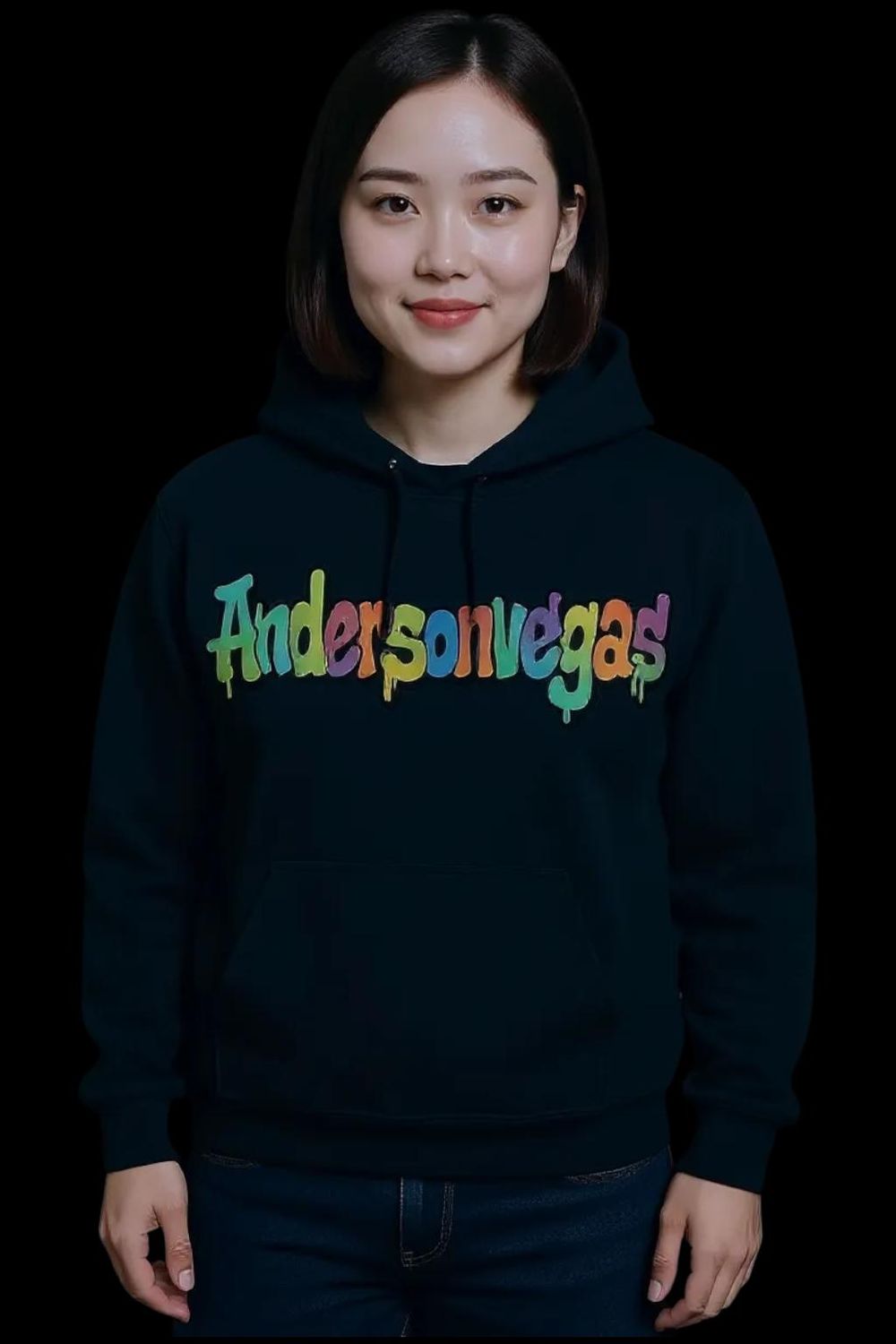 BLACK hoodie (ANDERSONVEGAS)