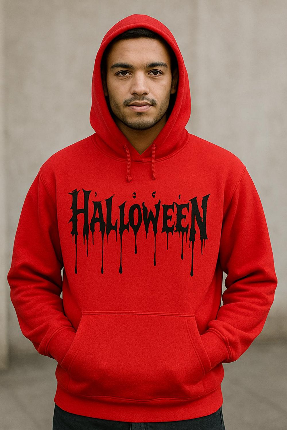 UNISEX HALLOWEEN RED HOODIE (ANDERSONVEGAS)