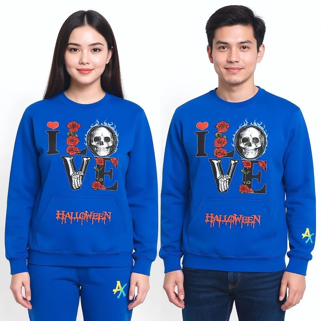 ROYAL BLUE LOVE HALLOWEEN M UNISEX(ANDERSONVEGAS)