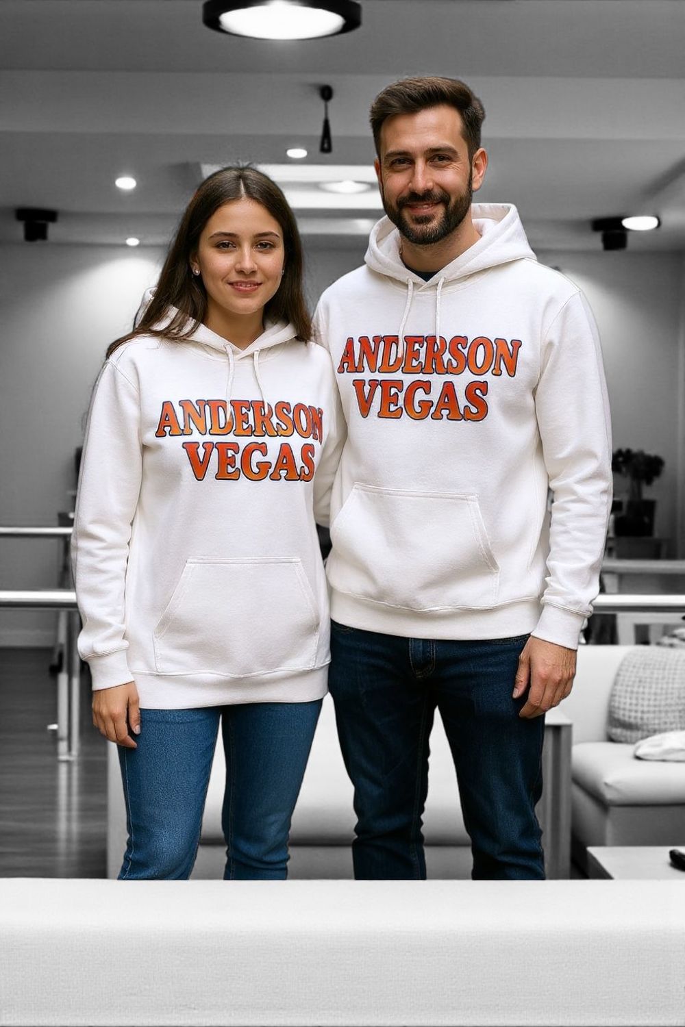 WHITE hoodie (ANDERSONVEGAS)