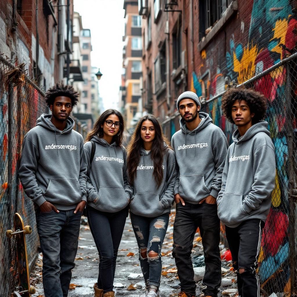 UNISEX GRAY HOODIE(ANDERSONVEGAS)