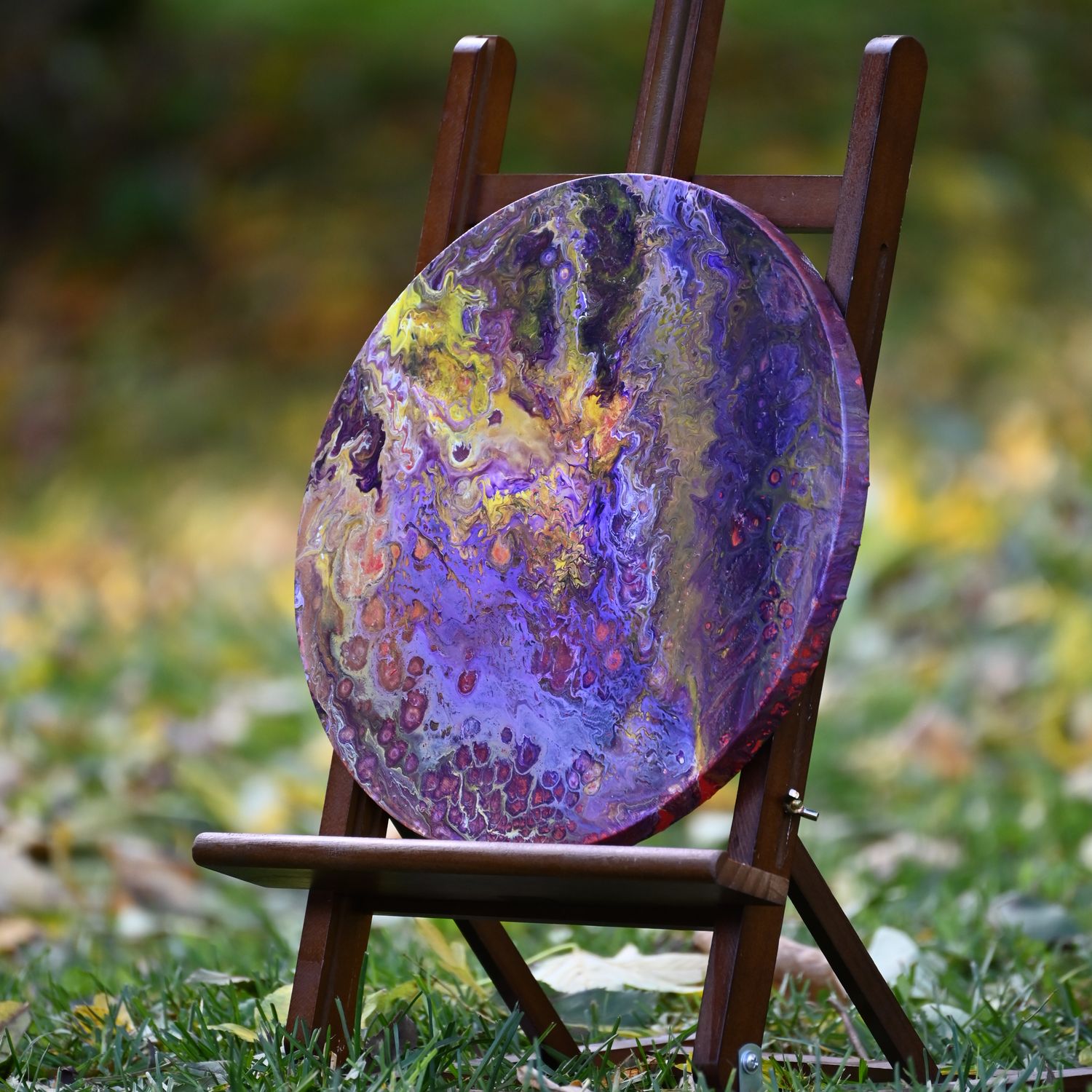 Fluidpainting Violet Alchemey