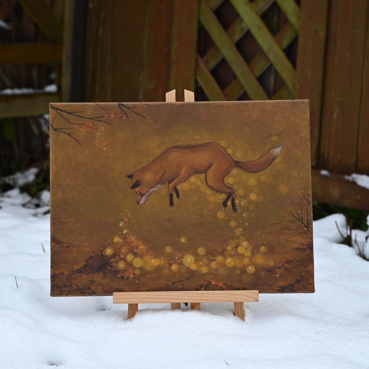 Fuchs im Mäuselsprung