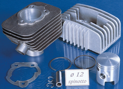 GRUPPO TERMICO POLINI 65cc IN GHISA per PIAGGIO SI-CBA-ECO-BRAVO spinotto 12