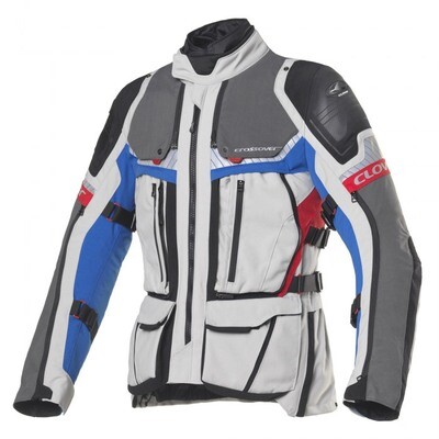 Giacca Clover CROSSOVER-4 WP AIRBAG Touring col. BL/GR Giacca Clover CROSSOVER-4 WP AIRBAG Touring col. BL/GR