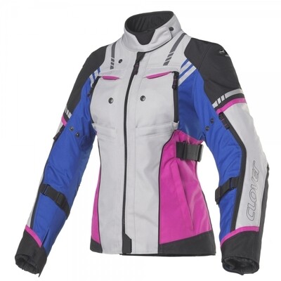 Giubbotto Sport-Touring CLOVER HYPERBLADE WP LADY 4 in 1 col. BL/FU