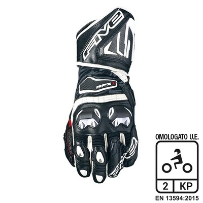 Guanti FIVE racing RFX-1 BLACK/WHITE Guanti FIVE racing RFX-1 BLACK/WHITE