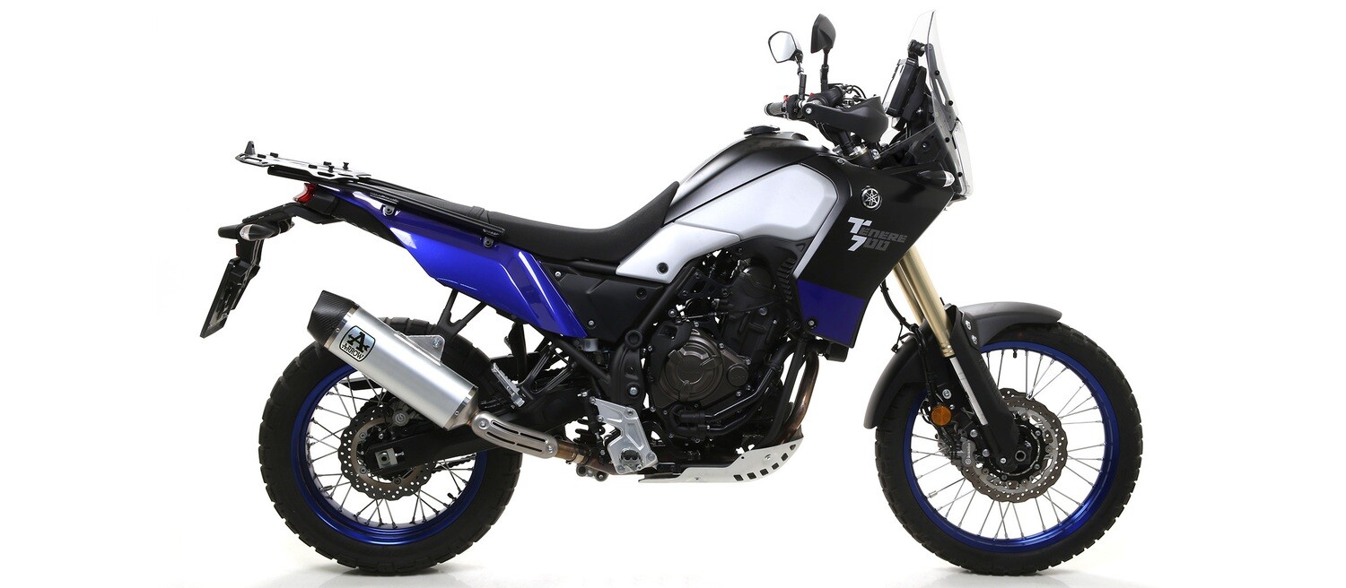 Terminale ARROW Indy Race Alluminio con fondello carby per Tenere&#39; 700 2019/2022