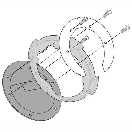 BF08 - Flangia Borsa Serbatoio Givi Tanklock BF08 per Ducati