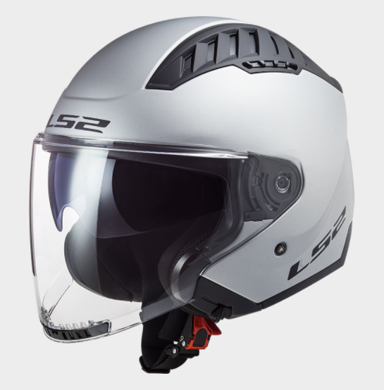 CASCO LS2 JET OF600 COPTER II col. SOLID Argento ECE 22.06