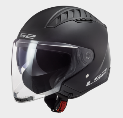 CASCO LS2 JET OF600 COPTER col. SOLID Nero