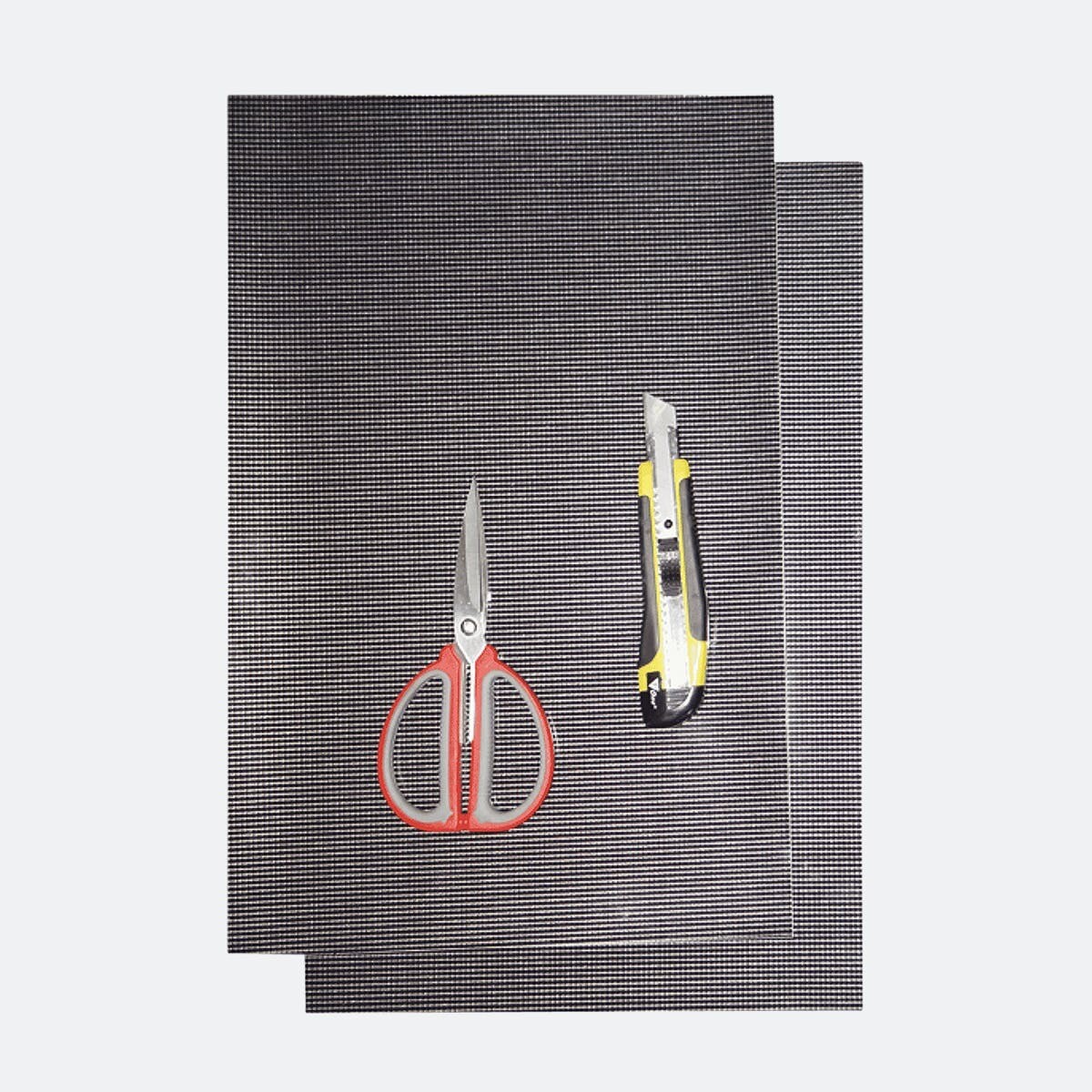 FOGLIO ADESIVO IN CRYSTAL SIMIL CARBON 47 X 33mm
