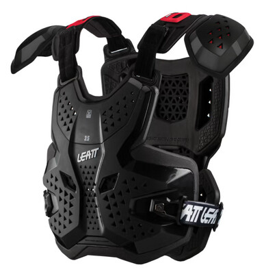 PETTORINA LEATT CHEST PROTECTOR 3.5 PRO con spalline e con inserti 3DGAirFitBLACK - taglia unica PETTORINA LEATT CHEST PROTECTOR 3.5 PRO con spalline e con inserti 3DGAirFitBLACK - taglia unica