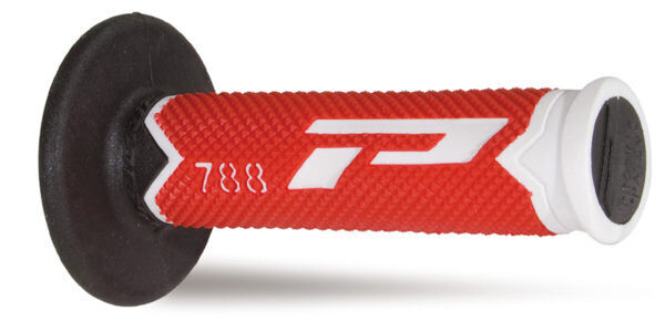 COPPIA MANOPOLE FUORISTRADA PROGRIP SERIE 788 ROSSO/BIANCO/NERO