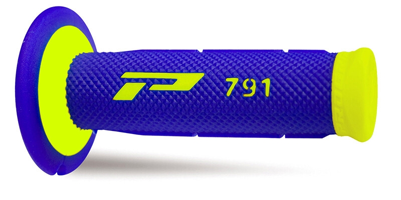 COPPIA MANOPOLE FUORISTRADA PROGRIP SERIE 791 BLU/GIALLO