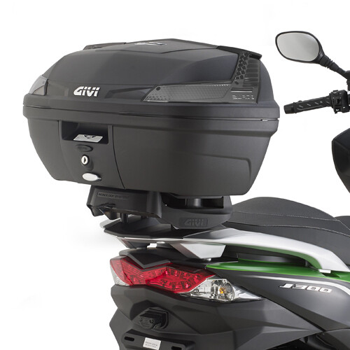 Attacco posteriore Givi SR4111MM per Kawasaki J125/J300 14-21, specifico per bauletto Monolock comprensivo di piastra Monolock M6M dotata di sede per lucchetto a &quot;U&quot;
