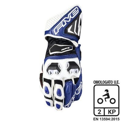 Guanti FIVE racing RFX-1 WHITE/BLUE Guanti FIVE racing RFX-1 WHITE/BLUE