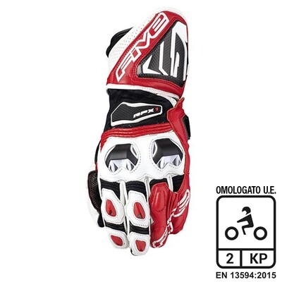 Guanti FIVE racing RFX-1 WHITE/RED Guanti FIVE racing RFX-1 WHITE/RED
