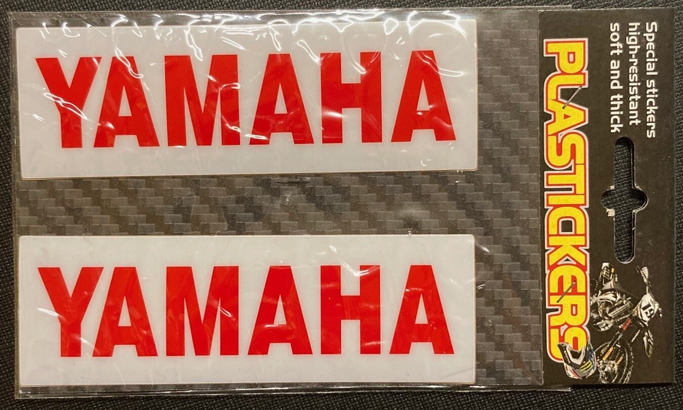 COPPIA ADESIVI YAMAHA CRYSTAL cm 11,5x3,7 art. 15629