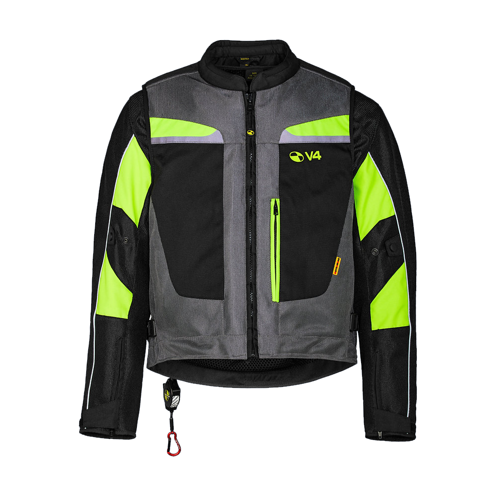MOTO-AIRBAG MAB V4 COMPLETO - SILVER/FLUO
