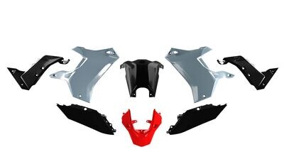 KIT PLASTICHE per YAMAHA Tenere&#39; 700 LIGHT GREY - BLACK - RED