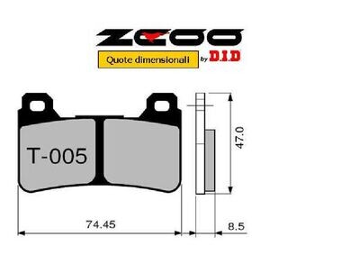 COPPIA PASTIGLIE FRENO ZCOO mod. T 005 EX C