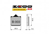 COPPIA PASTIGLIE FRENO ZCOO mod. B 003 EX C