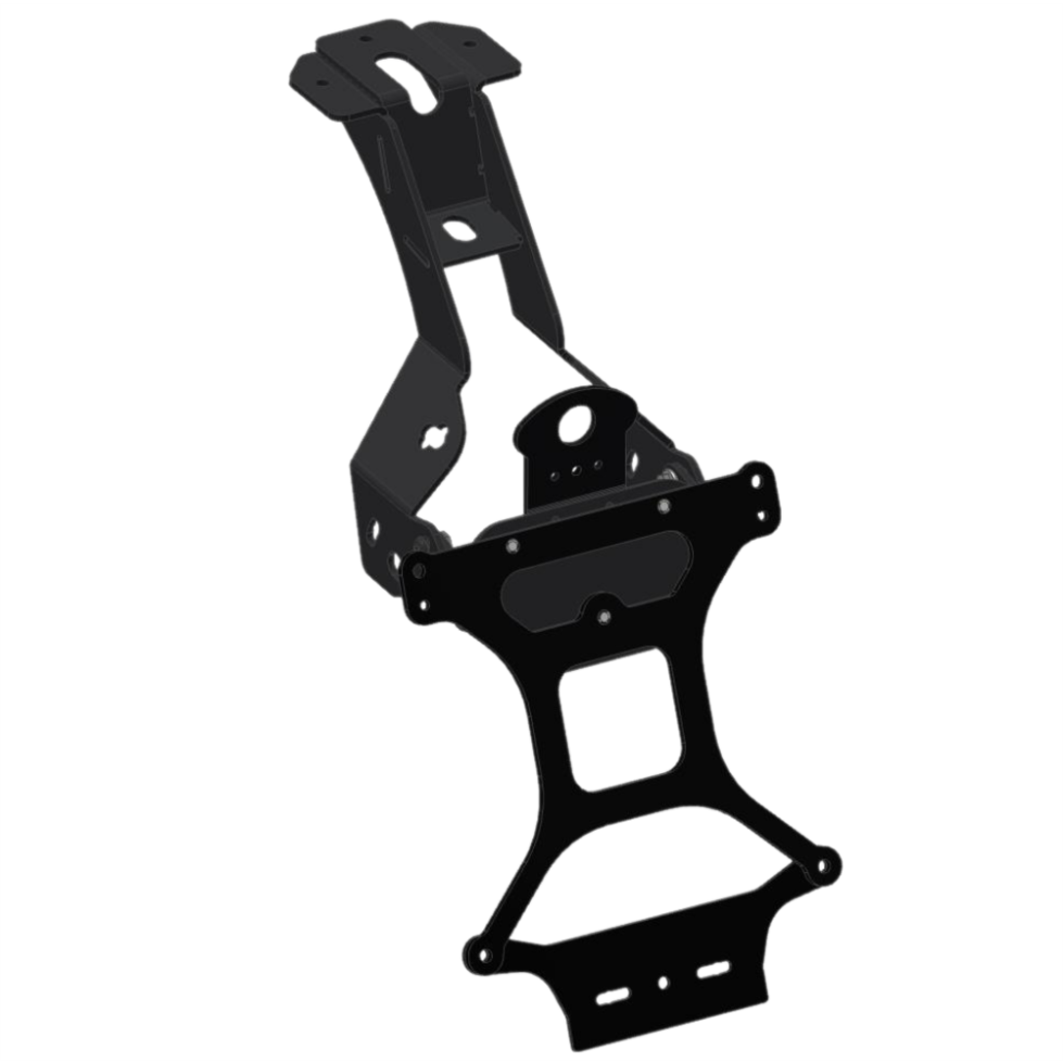 PORTA-TARGA RACING STEELBIKE per APRILIA SHIVER 750 - Made in Italy