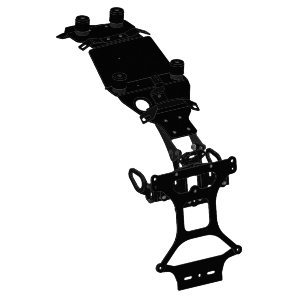 PORTA-TARGA RACING STEELBIKE per YAMAHA XSR 700 2016/2022 - Made in Italy