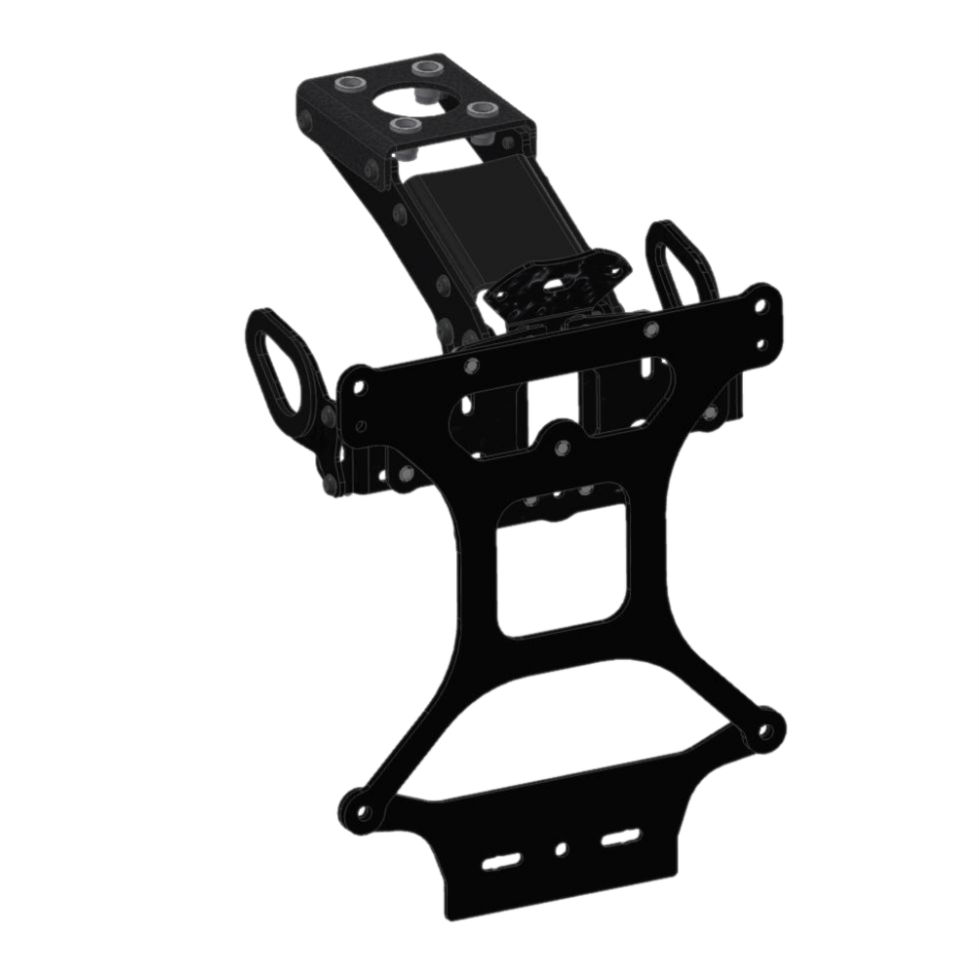 PORTA-TARGA RACING STEELBIKE per YAMAHA R6 2006-2011 - Made in Italy