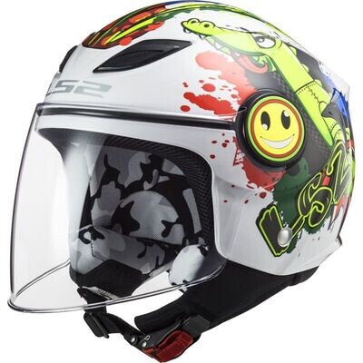 CASCO LS2 JET JUNIOR OF 602 FUNNY CROCO