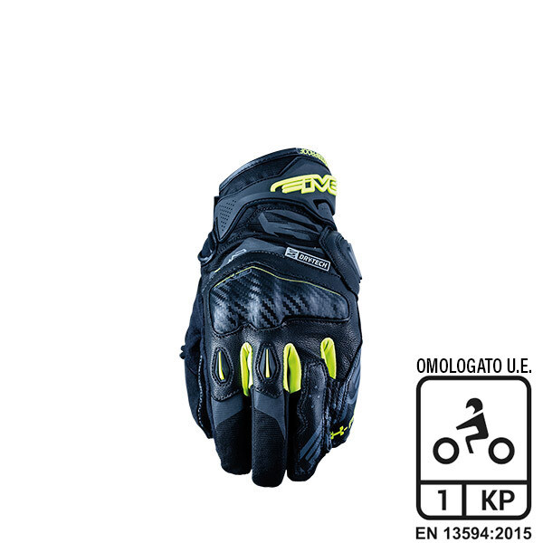 Guanti FIVE X-RIDER WP BLACK/FLUO YELLOW