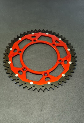 CORONA ZF DUAL ROSSA in ergal/acciaio per KOVE 450 RALLY / RALLY PRO