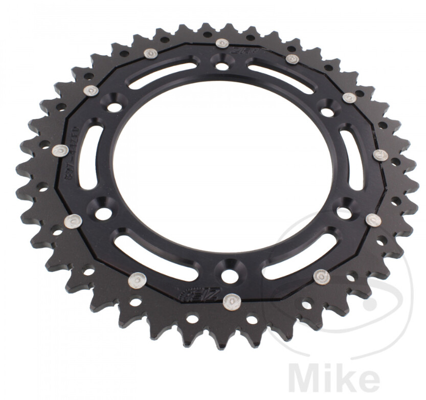 CORONA ZF DUAL NERA in ergal/acciaio per KOVE 450 RALLY / RALLY PRO