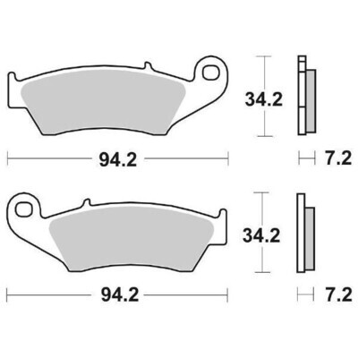 PASTIGLIE ANTERIORI ORGANICA per KOVE 450 RALLY / RALLY PRO e MX / MX ENDURO 250 e 450