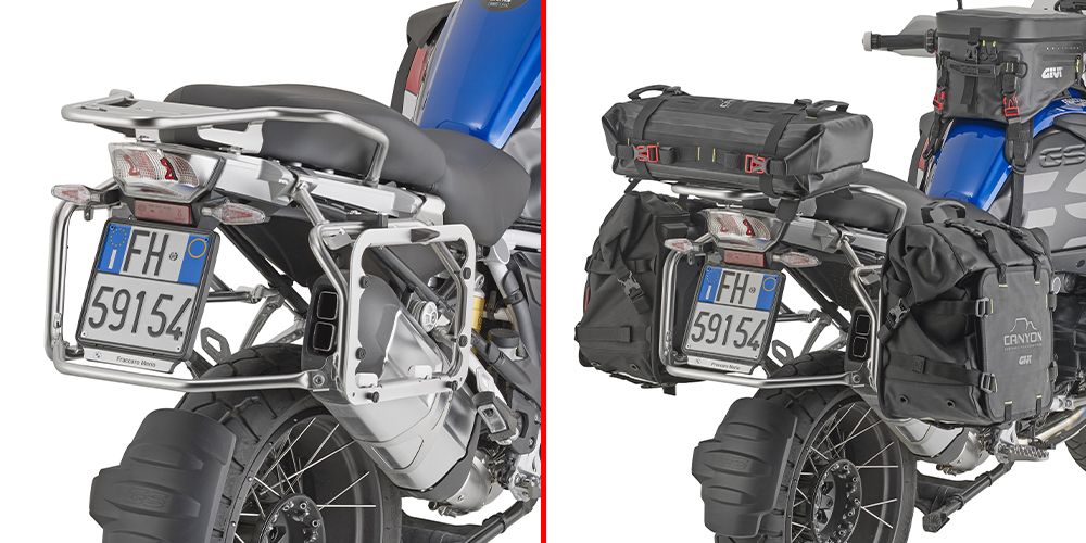 Attacco laterale Monokey Givi PL5112B per BMW R 1200/1250 GS ADVENTURE compatibile con attacco originale BMW