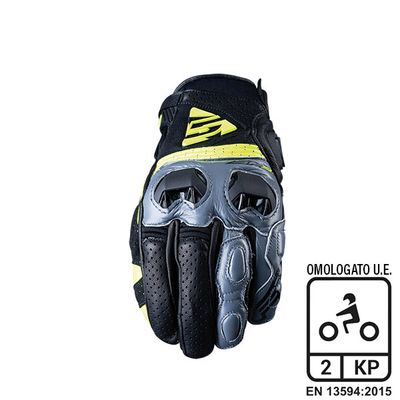 Guanti FIVE racing SF-2 BLACK/SILVER/FLUO