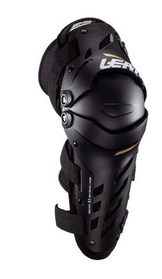 GINOCCHIERA LEATT DUAL AXIS NERO/ORO JUNIOR