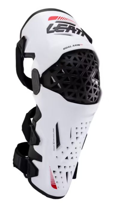 GINOCCHIERA LEATT DUAL AXIS PRO WHITE