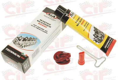 PASTA PER GUARNIZIONI SILICONICA 555 - rossa