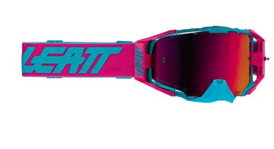 MASCHERINA LEATT VELOCITY 6.5 CRYZTAL IRIZ PINK FUCHSIA 22 VLT