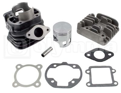 GRUPPO TERMICO OLYMPIA 75CC per Motori Minarelli - Verticale - MBK Booster - Aprilia Amico - attacco lamellare