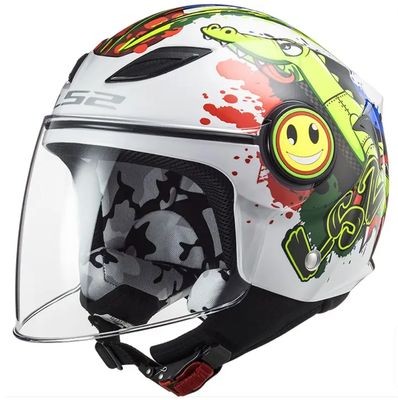 CASCO LS2 JET JUNIOR OF 602 FUNNY CROCO